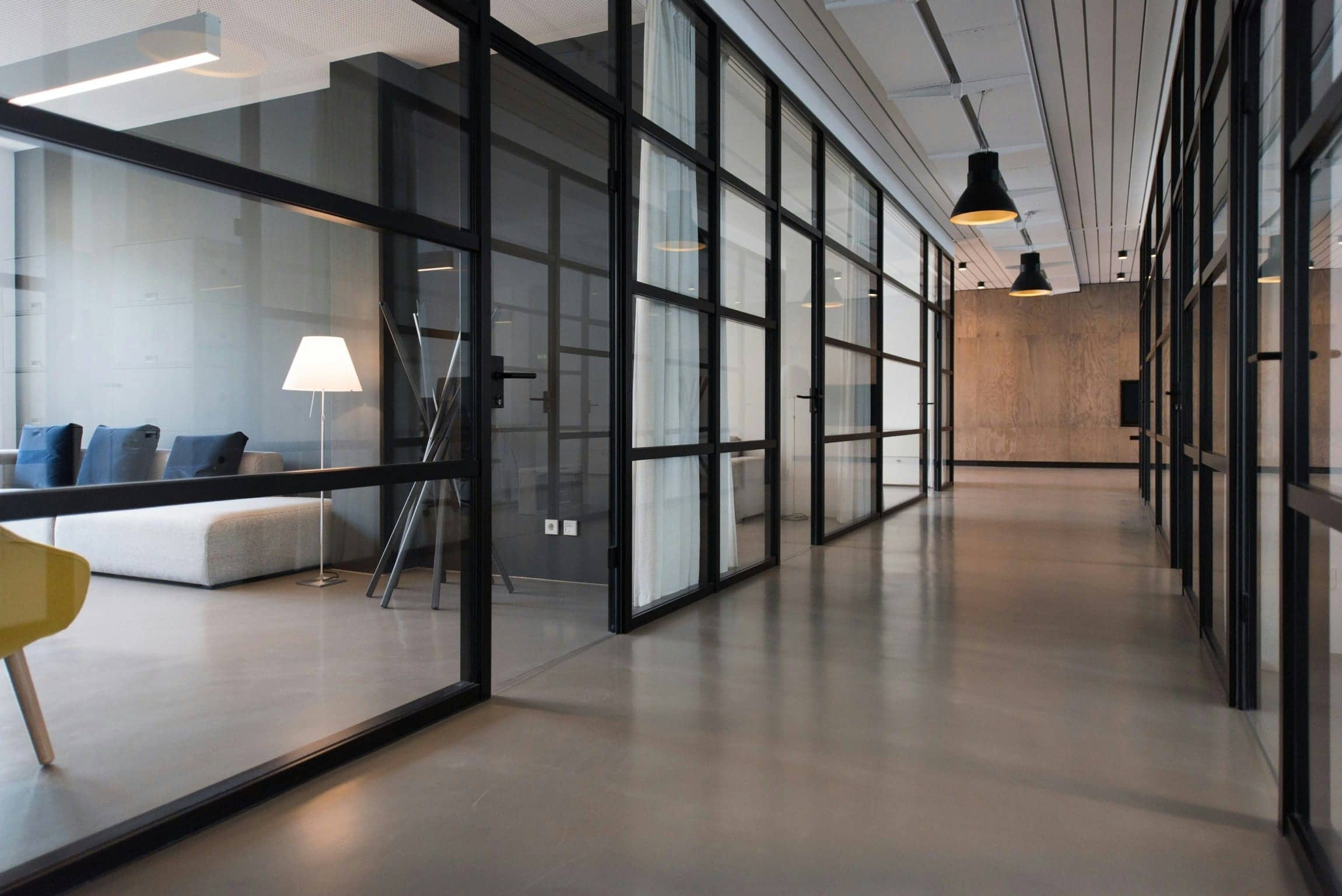 A low-lit interior finished to a mirror shine
